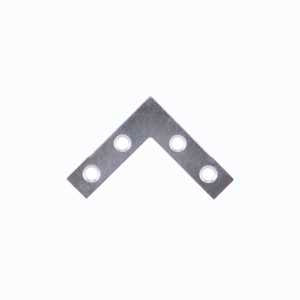 BRACE CNR FLT STL 1-1/2X3/8 ZN