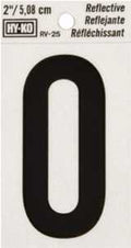 NUMBER HOUSE 0 2IN REFL BLK   
