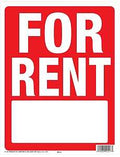 SIGN W/FRAME FOR RENT 14X18IN 