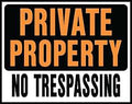 SIGN PRIVATE PROPERTY JUMBO   