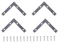 BRACE CNR FLT STL 3INX1/2IN ZN