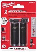SOCKET DP IMP SET 3PC 3/8IN DR