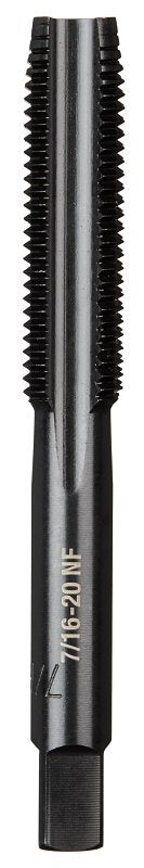 Milwaukee 49-57-5157 Straight Flute Plug Tap, 7/16-20 Thread, Fine Thread, HCS