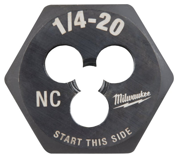 Milwaukee 49-57-5334 Threading Die, 1/4-20 Thread, Coarse Thread, HCS