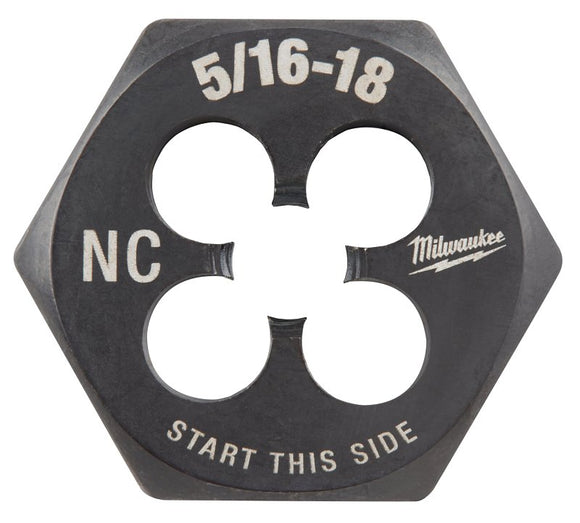 Milwaukee 49-57-5342 Threading Die, 5/16-18 Thread, Coarse Thread, HCS