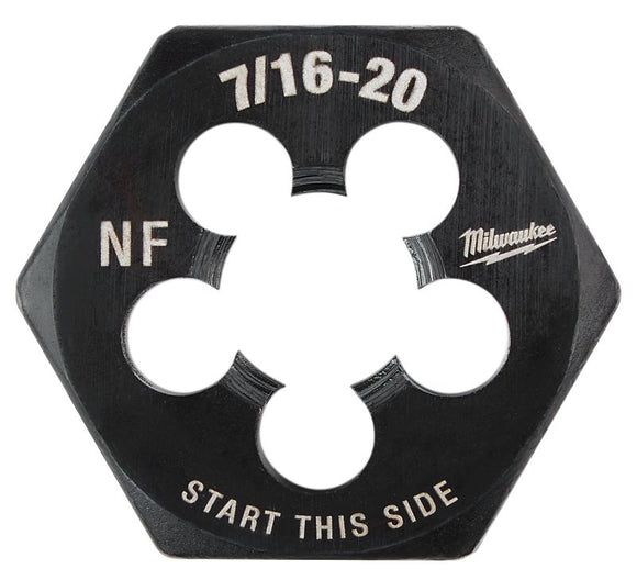 Milwaukee 49-57-5357 Threading Die, 7/16-20 Thread, Fine Thread, HCS