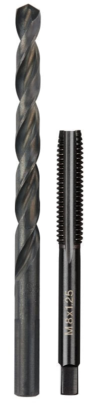 Milwaukee 49-57-5543 Straight Flute Plug Tap, M8x1.25 Thread, Coarse Thread, 31.75 mm L Thread, 4-Flute, HCS