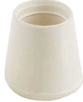 TIP FURNITURE LEG 1IN WHITE   