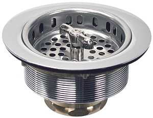 STRAINER SINK TWIST 3-1/2IN SS