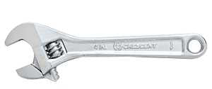 WRENCH ADJ CARDED CHROME 4IN  