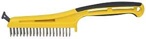 BRUSH WIRE SFTGRP W/SCRAPR 1IN