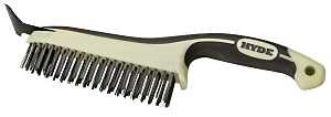 BRUSH WIRE HGHCS W/SCRPR 6X1IN