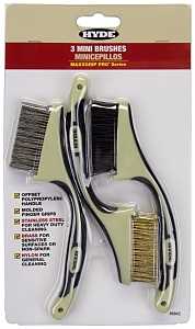MINI BRUSH SET BRS NYLN SS 3PC