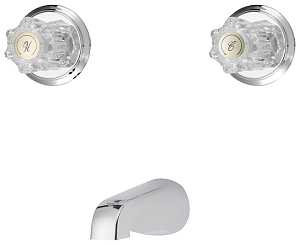 TUB FAUCET 2-HNDL CHROME      