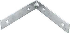 BRACE CORNER STL 3X3/4IN ZNC  