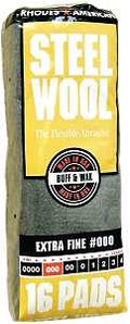 PAD STEEL WOOL 000 EXTRA FINE 
