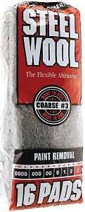 PAD STEEL WOOL 3 COARSE       