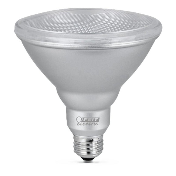 Feit Electric PAR38DM/930CA LED Bulb, PAR38 Lamp, 90 W Equivalent, E26 Medium Lamp Base, Dimmable, Silver, Bright White