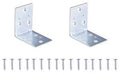 BRACE CNR DBL WIDE 2IN ZN PLTD