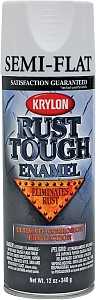 PAINT SPRAY SEMI FLAT WHT 12OZ