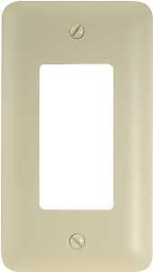 WALL PLATE 1G DECR STEEL ALM  