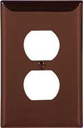 WALL PLATE 1GNG DPLX RECPT BRN