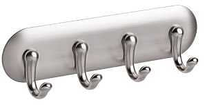 KEY RACK 4HK BRSHD SS/CHRM 7IN