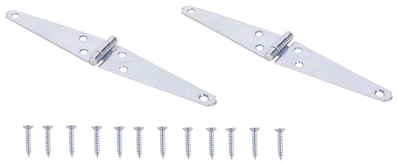 ProSource LSH-Z04-C2PS Strap Hinge, 1.4 mm Thick Leaf, 4 in, Steel, 180 Range of Motion