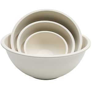 BOWL SET BAMBOO FIBER NATURAL 