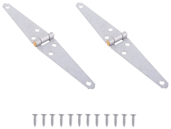 ProSource LSH-G04-C2PS Strap Hinge, 1.4 mm Thick Leaf, 4 in, Steel, 180 Range of Motion