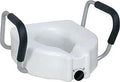 TOILET SEAT ELEVATED W-ARMS   
