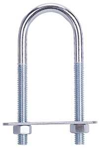 BOLT U STEEL 5/16-1-3/8X3.75ZN