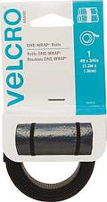 STRAP VELCRO 3/4INX4FT BLACK  