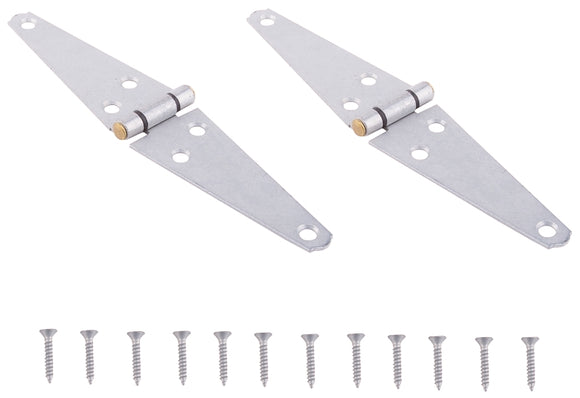 ProSource HSH-G04-C2PS Strap Hinge, 2 mm Thick Leaf, 4 in, Steel, 180 Range of Motion