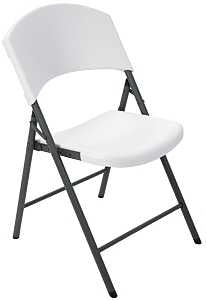 CHAIR FOLDING CONTOURED WHITE 