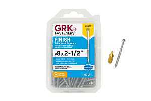 SCREW FIN/TRIM 8X2-1/2 305SS  