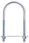 BOLT U STEEL 5/16X2.5X5-1/8 ZN