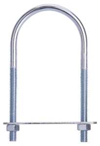 BOLT U STEEL 5/16X2.5X5-1/8 ZN