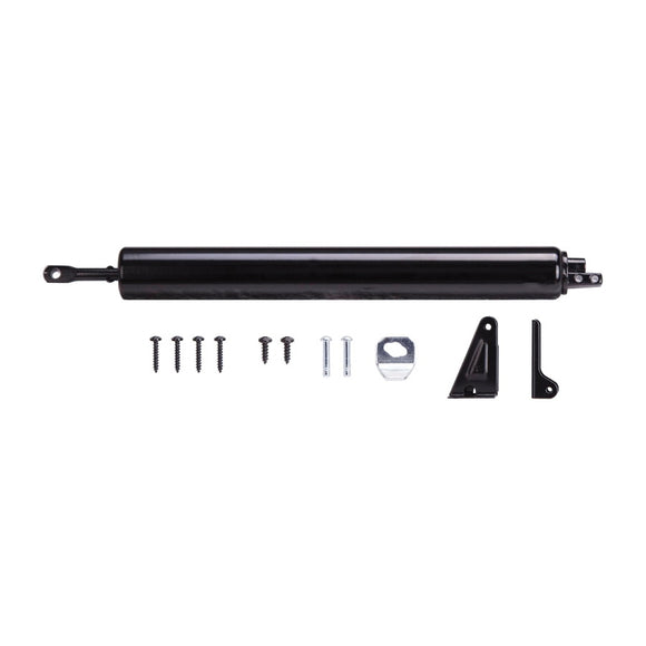 ProSource 16000-U-PS Door Closer, 1-1/4 in Dia Rod, 16-1/2 in L, Aluminum Tube, 90 deg Opening, 65 lb
