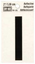 LETTER HOUSE I 2IN REFL BLK   