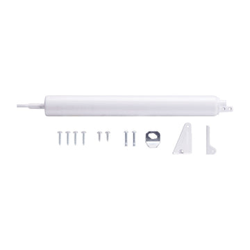 ProSource 16000-UW-PS Door Closer, 1-1/4 in Dia Rod, 16-1/2 in L, Aluminum Tube, 90 deg Opening, 65 lb