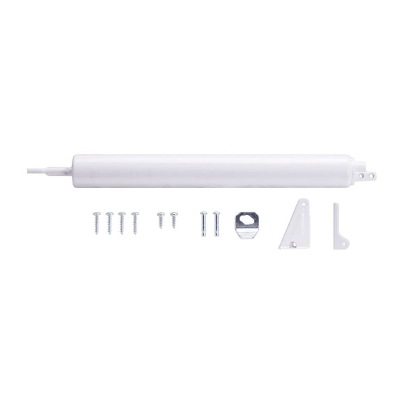 ProSource 16000-UW-PS Door Closer, 1-1/4 in Dia Rod, 16-1/2 in L, Aluminum Tube, 90 deg Opening, 65 lb