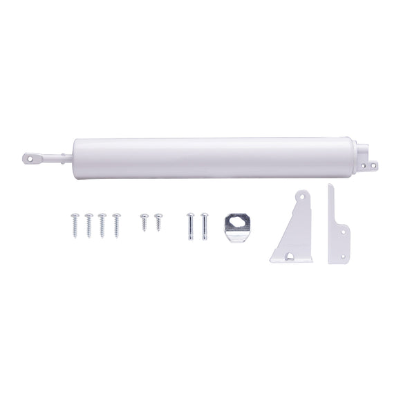 ProSource 16027-UW-PS Door Closer, 1-1/2 in Dia Rod, 17-1/2 in L, Aluminum Tube, 90 deg Opening, 99 lb