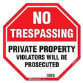SIGN PLST NO TRSPSSNG RD 12X12