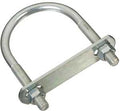 BOLT U ZN W/NUT 3/8X2-1/2X4IN 