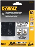 SANDPAPER MESH 80GRIT 1/4IN   