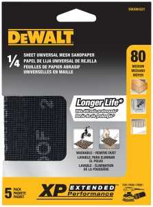 SANDPAPER MESH 80GRIT 1/4IN   