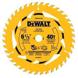 CIRCULAR SAW BLADE 40T 6-1/2IN