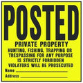 SIGN POSTED LEGAL 11X11IN     