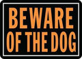 SIGN BEWARE OF DOG10X14IN ALUM